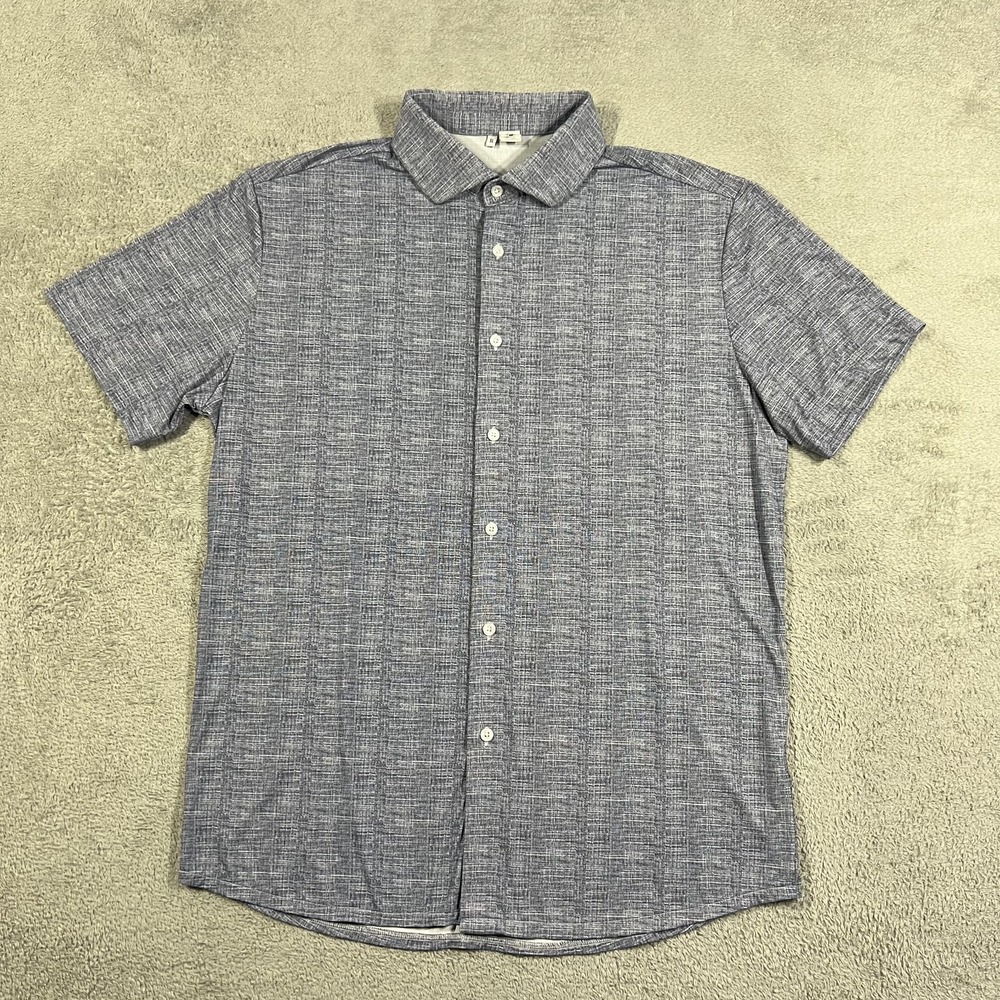 State and Liberty Shirt Mens XL The Jefferson Short Sleeve Button Up Athletic